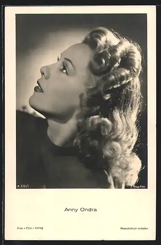 AK Schauspielerin Anny Ondra im Seitenprofil