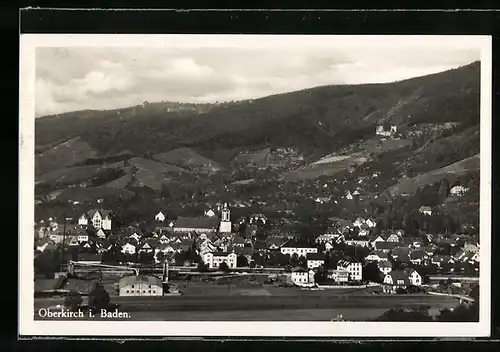 AK Oberkirch i. Baden, Teilansicht mit Kirche