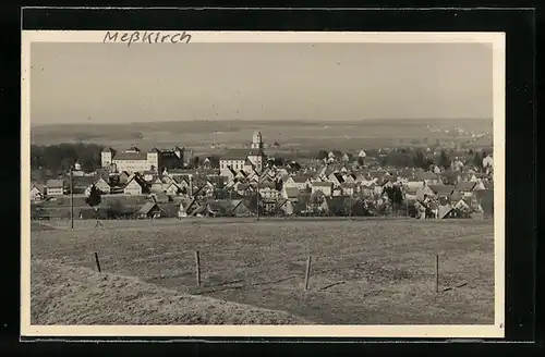 AK Messkirch, Teilansicht mit Kirche
