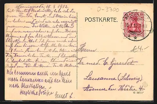 AK Wernigerode /Harz, Am Kreuzberg