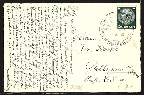 AK Törwang /Bayr. Alpen, Ortspartie mit Kirche im Winter