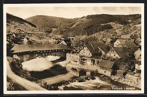 AK Forbach, Partie an der alten Brücke