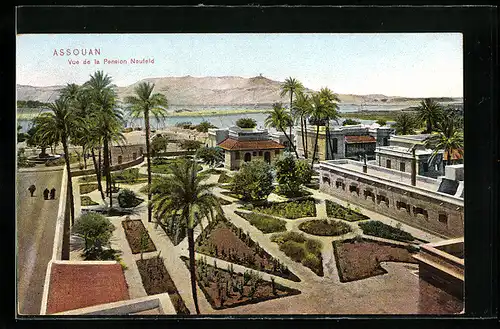AK Assouan, Vue de la Pension Neufeld