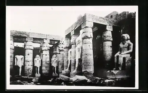 AK Luxor, General view of the Statues of Ramses II.