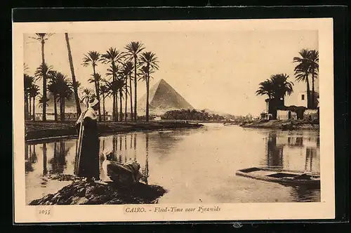 AK Cairo, Flood-Time near Pyramids