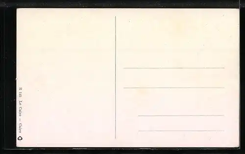 Künstler-AK Kairo, Die Pyramiden im Schein der untergehenden Sonne