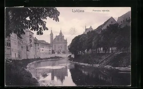 AK Ljubljana / Laibach, Franzens-Quai