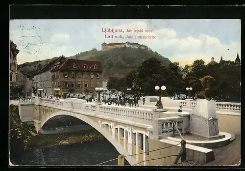 AK Ljubljana / Laibach, Jubiläumsbrücke