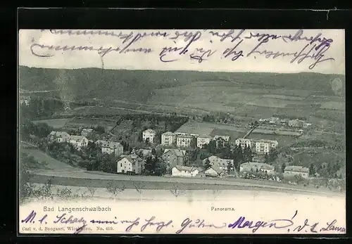 AK Bad Langenschwalbach, Panorama