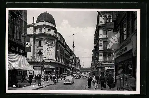 AK Berlin, Geschäftigkeit in der Friedrichstrasse, 