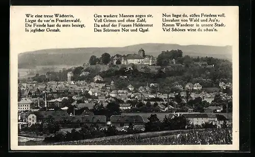 AK Kronach /Obfr., Teilansicht