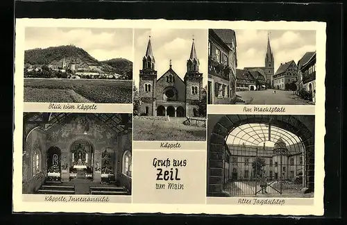 AK Zeil, Käppele, Altes Jagdschloss, Am Marktplatz