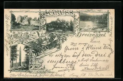 AK Neureichenau, Dreisesselfels, Restauration