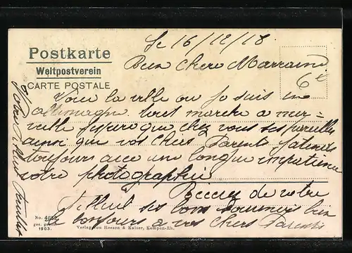 AK Kempen a. Rh., Postamt am Burgring im Sommer