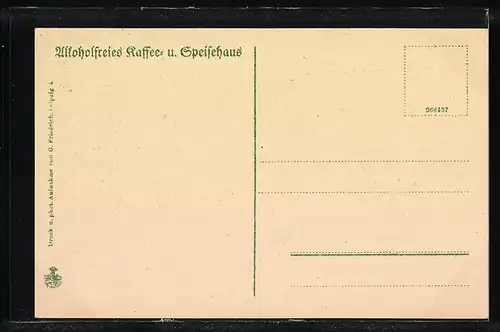 AK Leipzig, Königin-Luise-Haus gegenüber dem Völkerschlacht-Denkmal