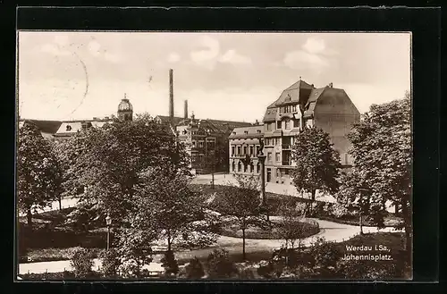 AK Werdau i. Sa., Am Johannisplatz