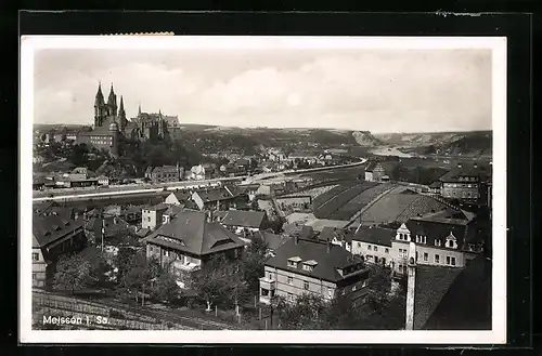 AK Meissen i. Sa., Ortsansicht mit Umgebung