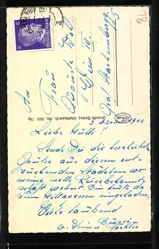 AK Bensheim a. Bergstrasse, Strassenpartie am Markt