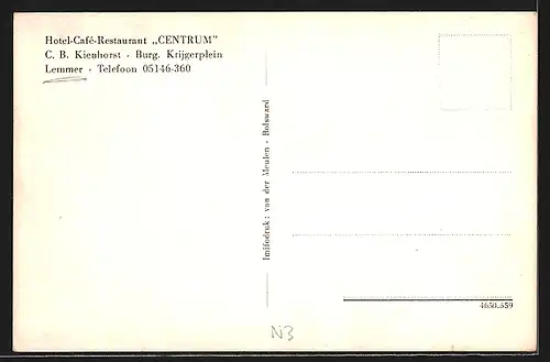 AK Lemmer, Hotel-Café-Restaurant Centrum