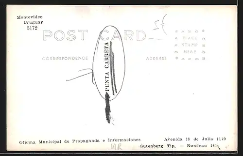 AK Montevideo-Punta Carreta, Leuchtturm