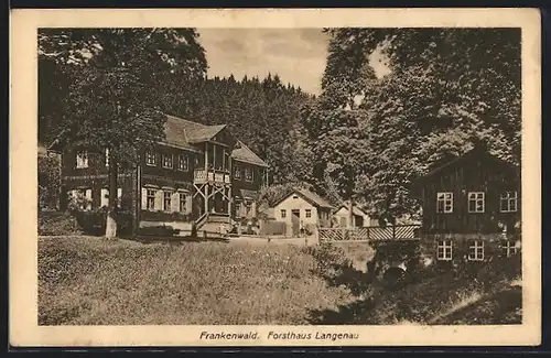 AK Geroldsgrün, Blick auf Forsthaus Langenau im Frankenwald