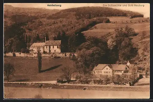 AK Heidelberg, Die Stiftsmühle und Stift Neuburg