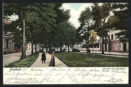 AK Crefeld, Ostwall am Nordwall