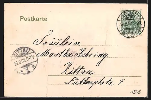 AK Löbau, Rathaus, Aussenansicht