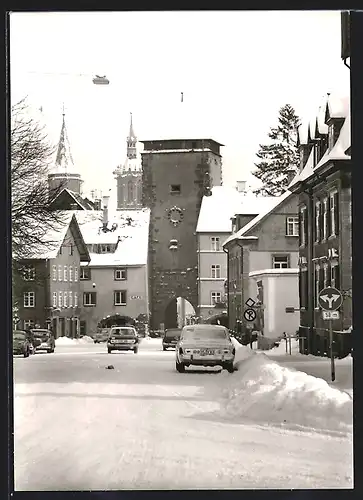AK Villingen /Schwarzwald, Riettor im Schnee