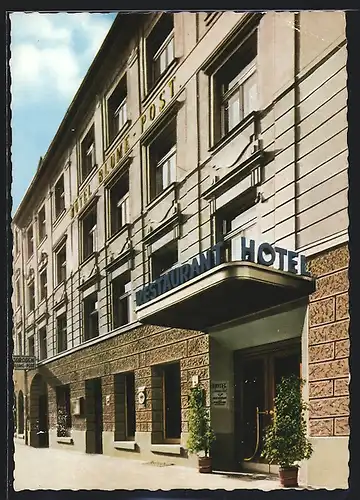 AK Villingen /Schwarzwald, Hotel Blume-Post