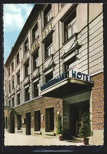 AK Villingen /Schwarzwald, Hotel Blume Post