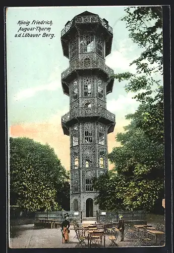 AK Löbau, König Friedrich August-Thurm