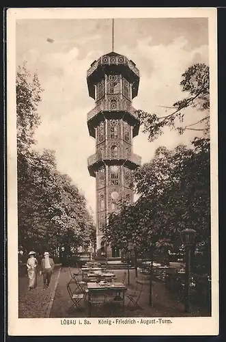 AK Löbau, König-Friedrich-August-Turm