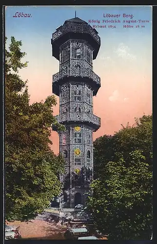 AK Löbau, König Friedrich August-Turm