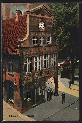 AK Lübeck, Blick auf das Kanzleigebäude