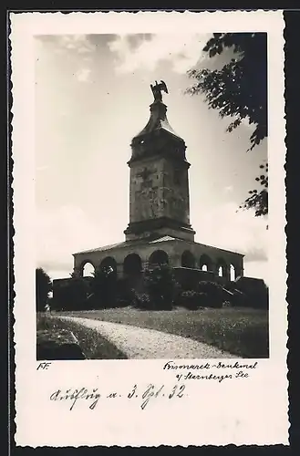 AK Starnberg /Starnberger See, Bismarck-Denkmal