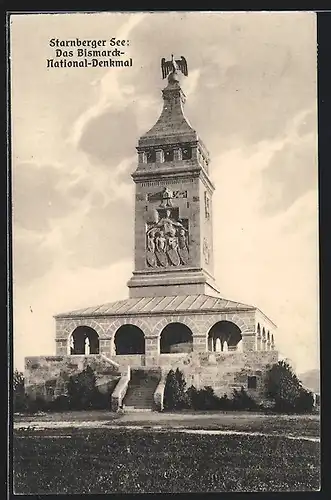 AK Starnberg /Starnberger See, Das Bismarck-National-Denkmal