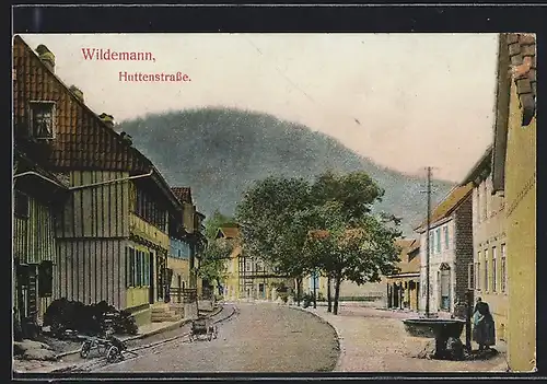 AK Wildemann, Blick in die Huttenstrasse