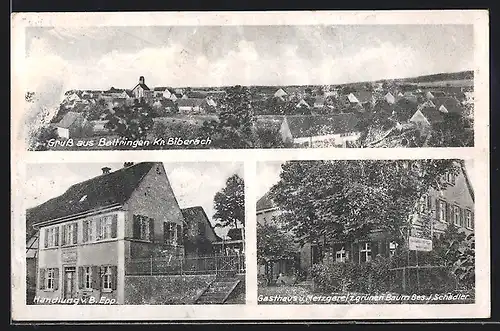 AK Baltringen, Handlung v. B. Epp, Gasthaus & Metzgerei z. grünen Baum