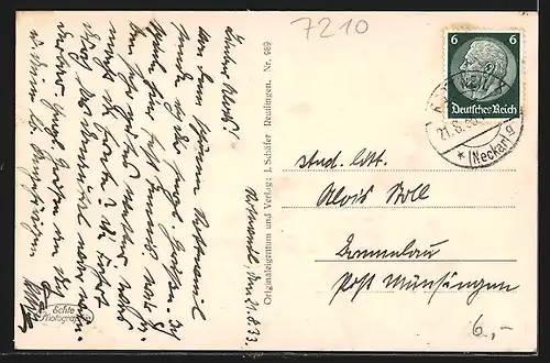 AK Rottweil a. Neckar, Strassenpartie mit Geschäft Alois Merz