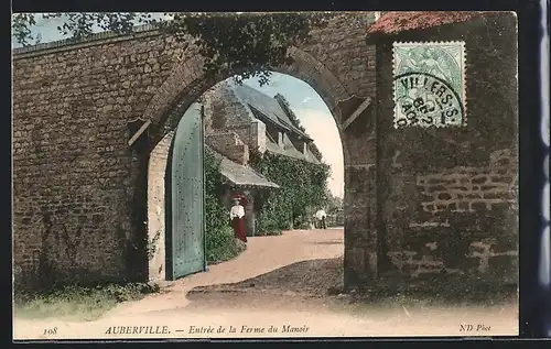 AK Auberville, Entrée de la Ferme du Manoir