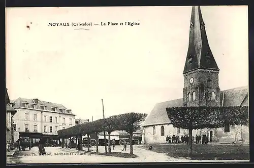 AK Moyaux, La Place et l`Eglise