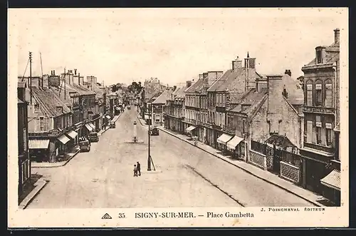 AK Isigny-sur-Mer, Place Gambetta