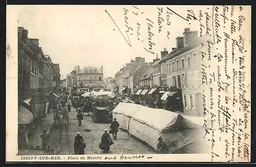 AK Isigny-sur-Mer, Place du Marché