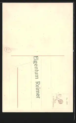 Künstler-AK Catharina Klein: Papagei sitzt auf einem Ast