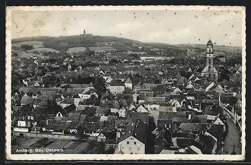 AK Amberg /Bay. Ostmark, Ortsansicht mit Kirche