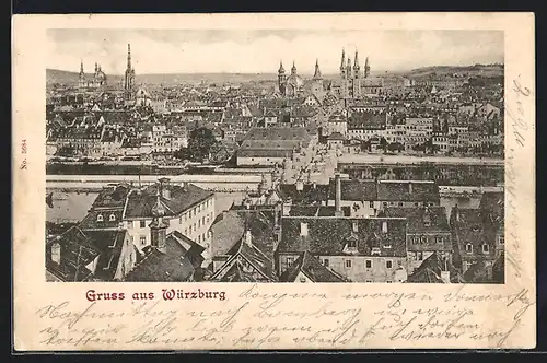 AK Würzburg, Ortsansicht bei Tag