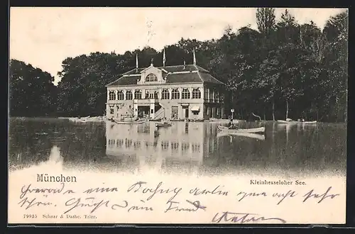AK München-Schwabing, Restaurant am Kleinhesseloher See