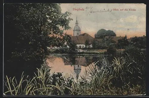 AK Diepholz, Blick auf die Kirche