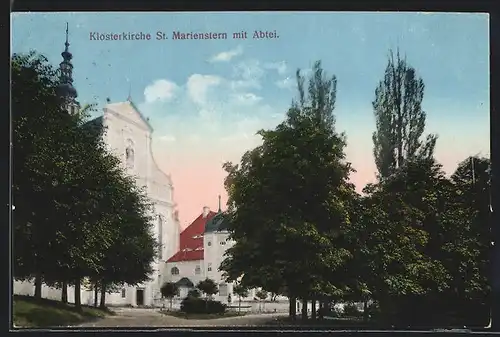AK Panschwitz-Kuckau i. Sa., Klosterkirche St. Marienstern mit Abtei